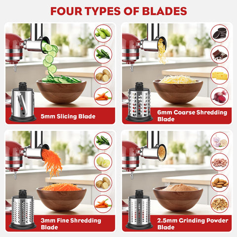 Cofun four grinding plates for customizable meat texture.