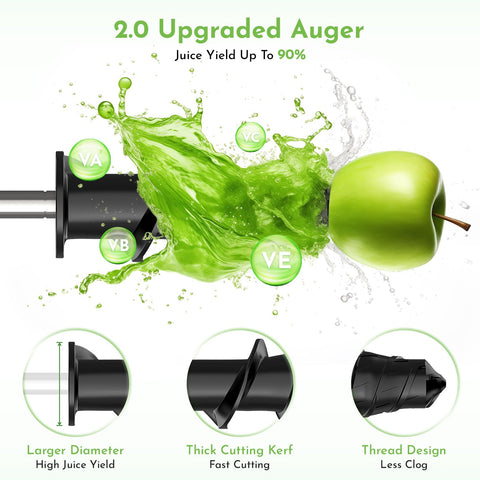 Cofun juicer attachment easy-clean design supports quick disassembly.