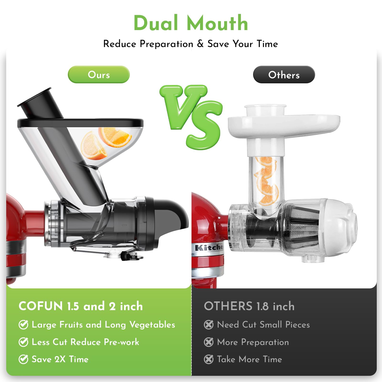Cofun juicer attachment allows pomace reuse as plant fertilizer.