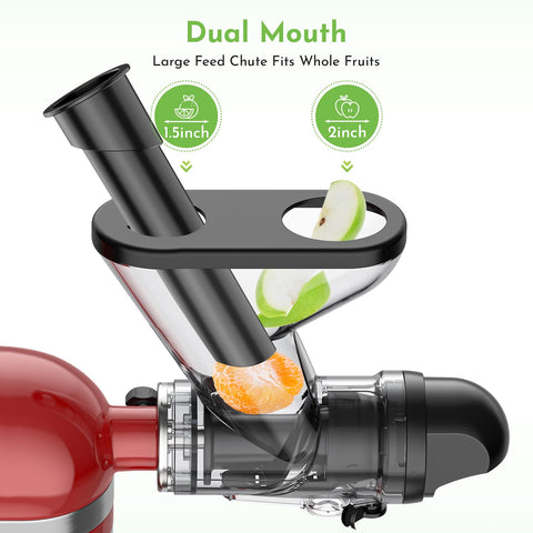 Cofun juicer attachment uses BPA-free Tritan for safe juicing.