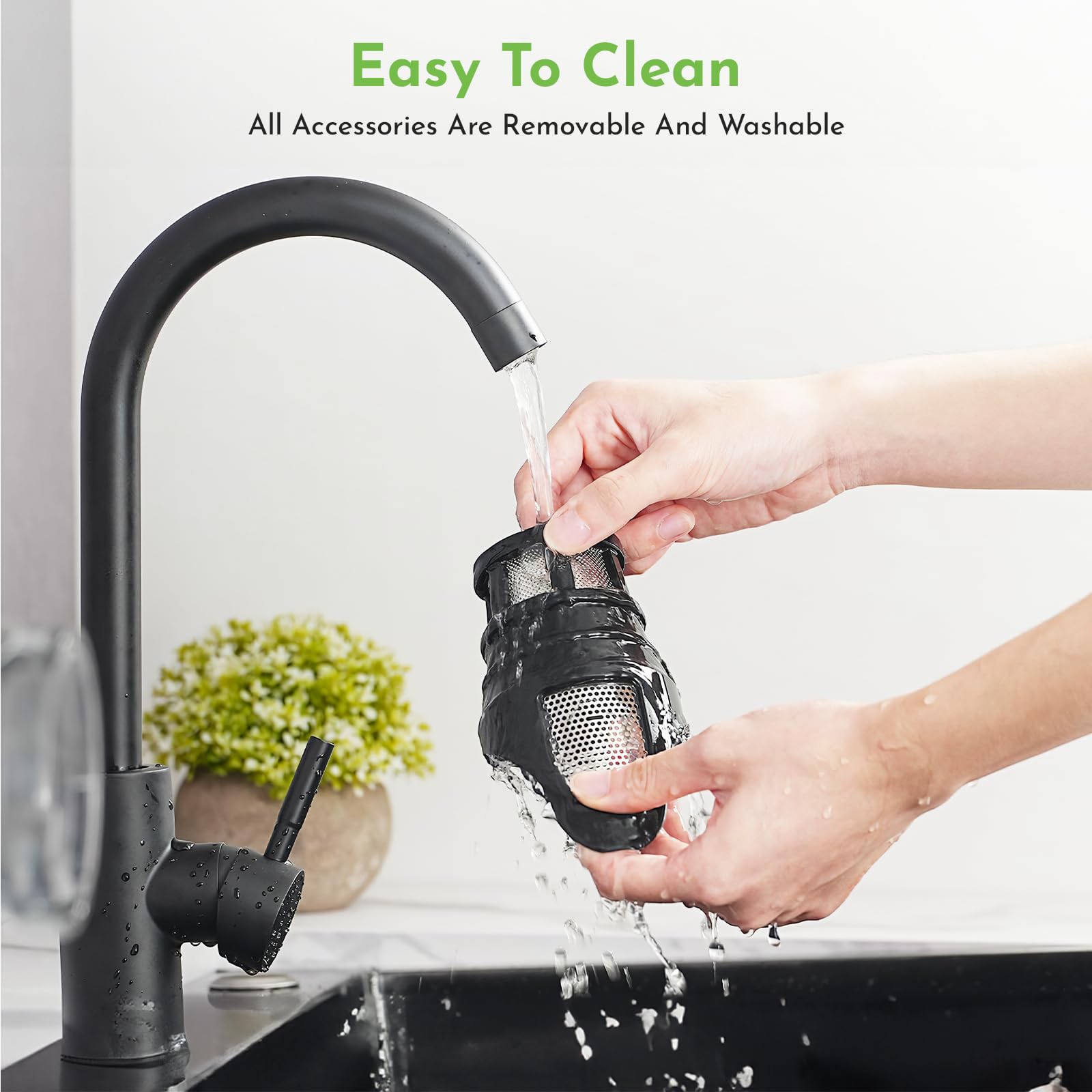 Cofun juicer attachment wide feed chute fits KitchenAid mixers.