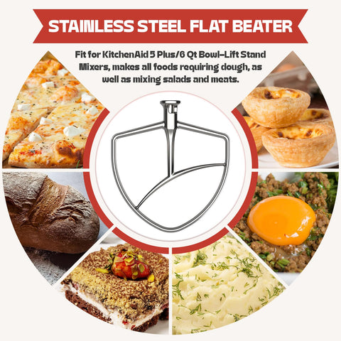 Compatibility chart image showing Cofun paddle with KitchenAid bowl-lift models.