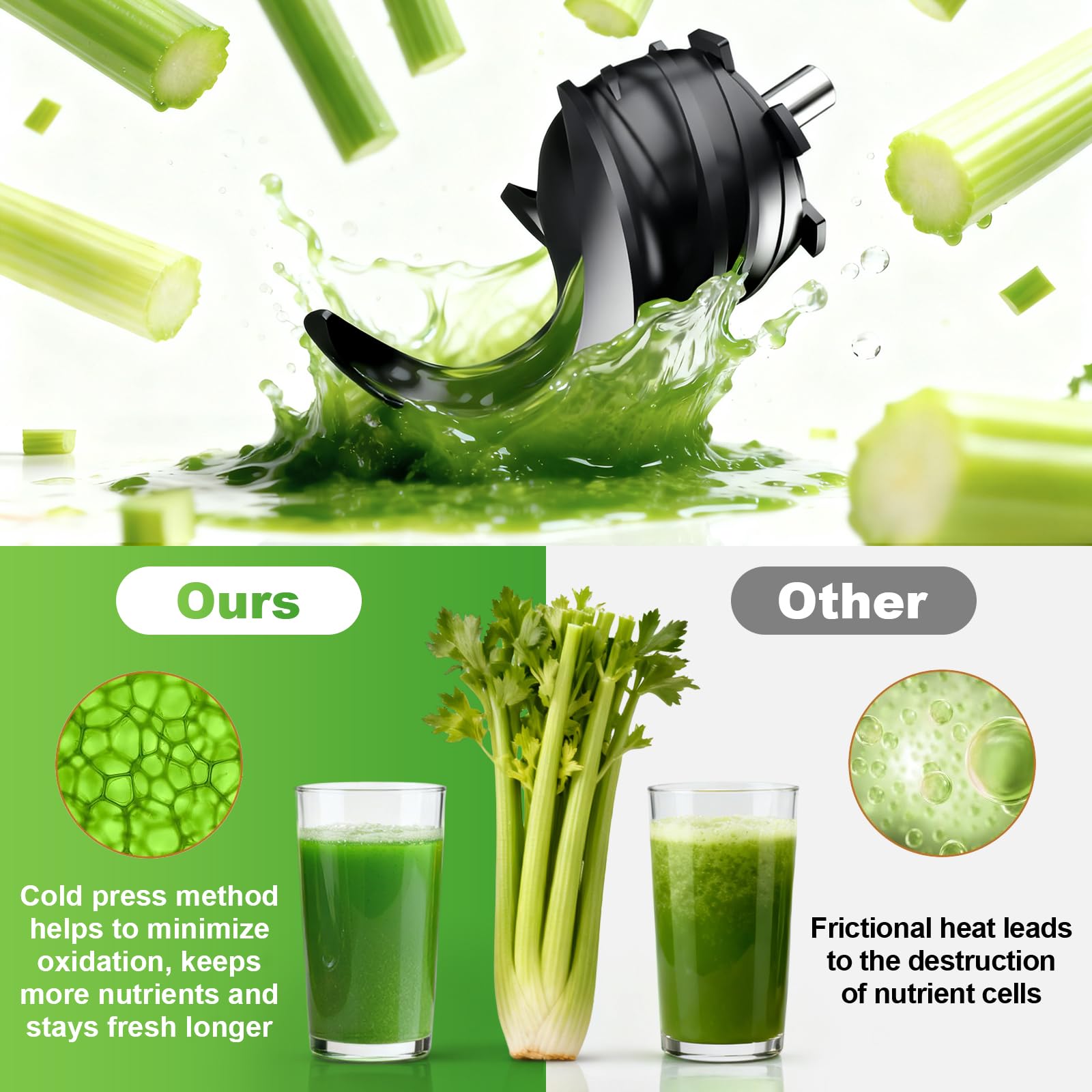 Cofun food-grade build resists corrosion for durable juicing