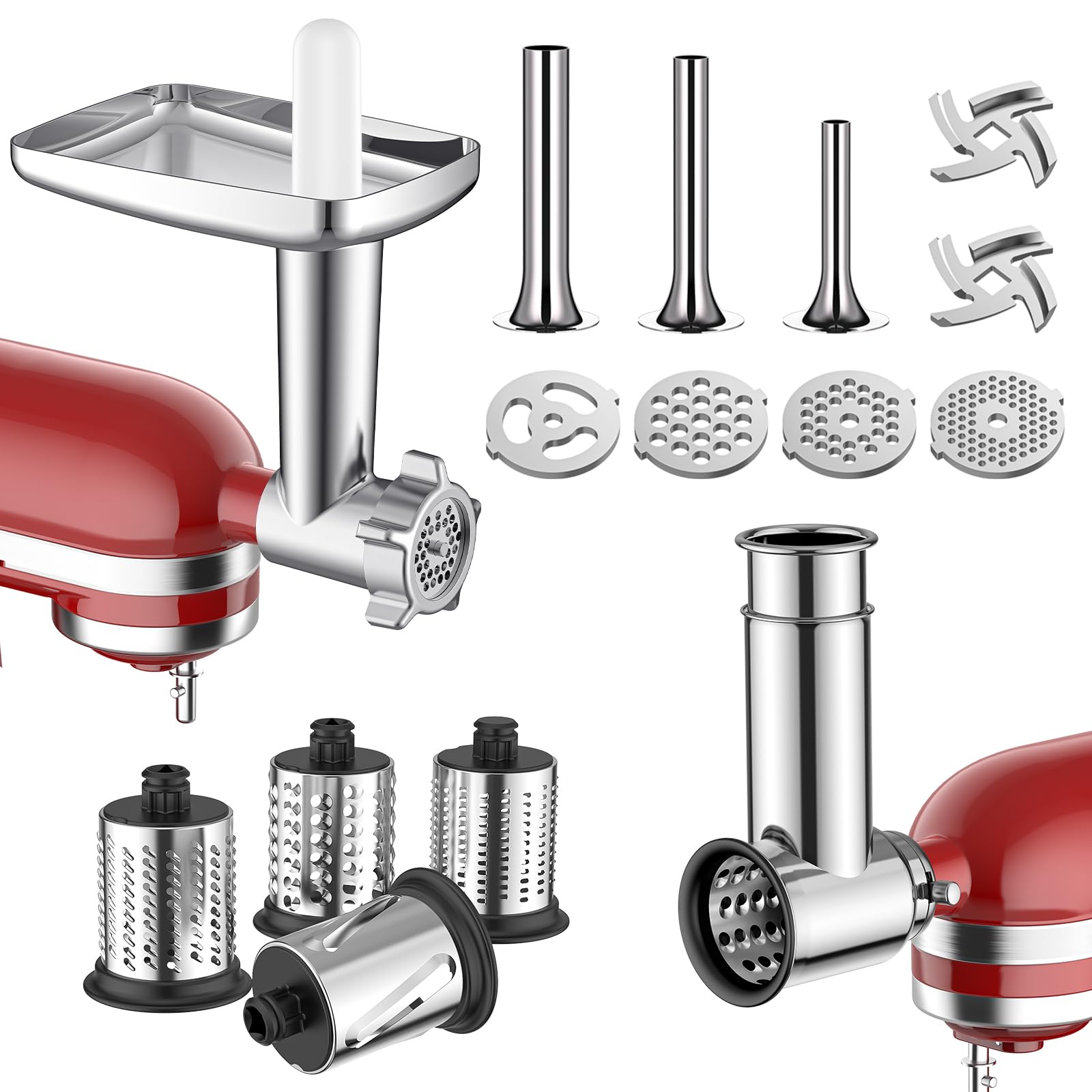 Cofun meat grinder attachment for KitchenAid enables efficient, consistent meat grinding.