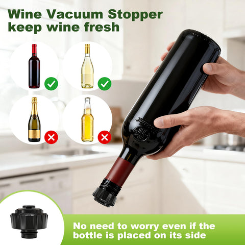 Cofun wine stopper included for preserving open bottles after sealing.