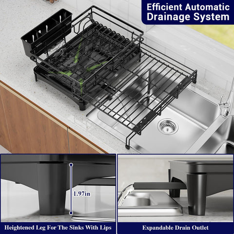 COHOSEGE carbon steel rack is rust-proof and durable for daily use.