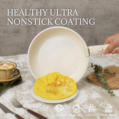 Coicur nonstick ceramic coating for effortless food release with less oil