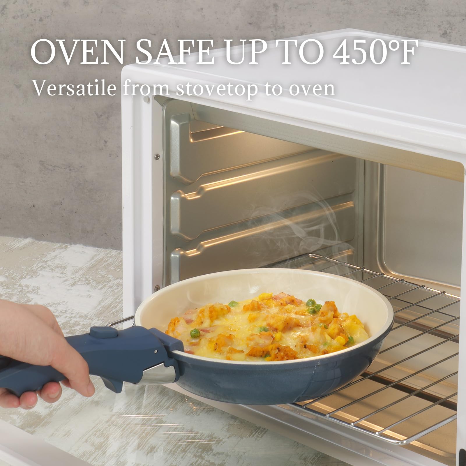 Coicur colorful kitchen design brightens the space while cooking