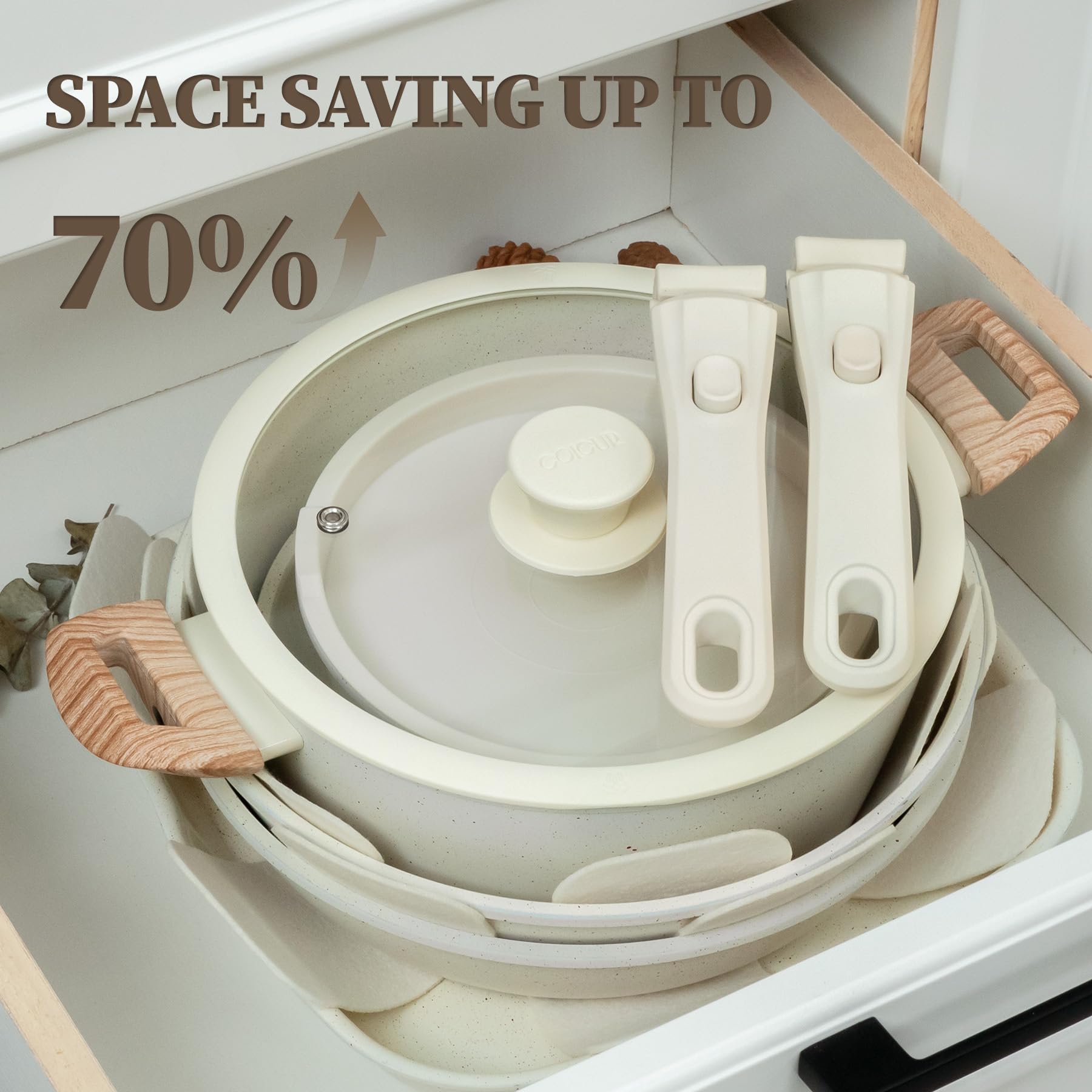Coicur dishwasher-safe cookware simplifies post-cook cleanup.