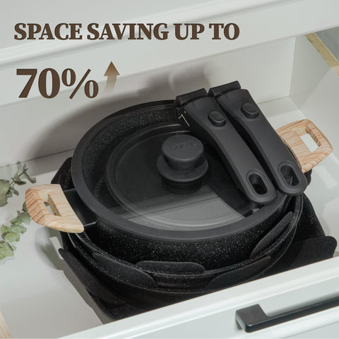 Coicur dishwasher-safe pots and pans for effortless post-cook cleanup.