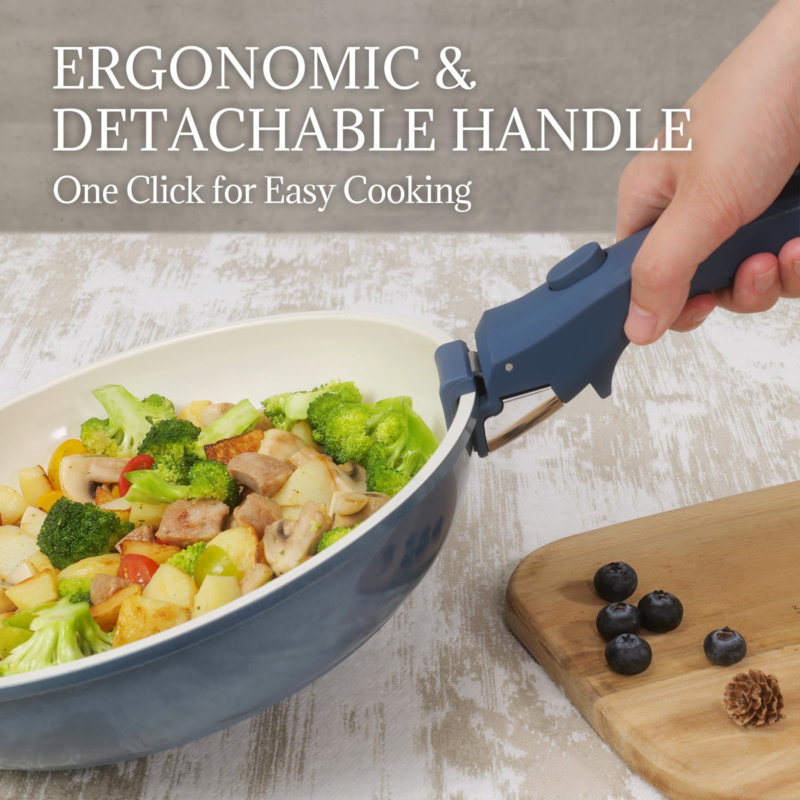 Coicur cookware in the oven, demonstrating oven-safe up to 450°F