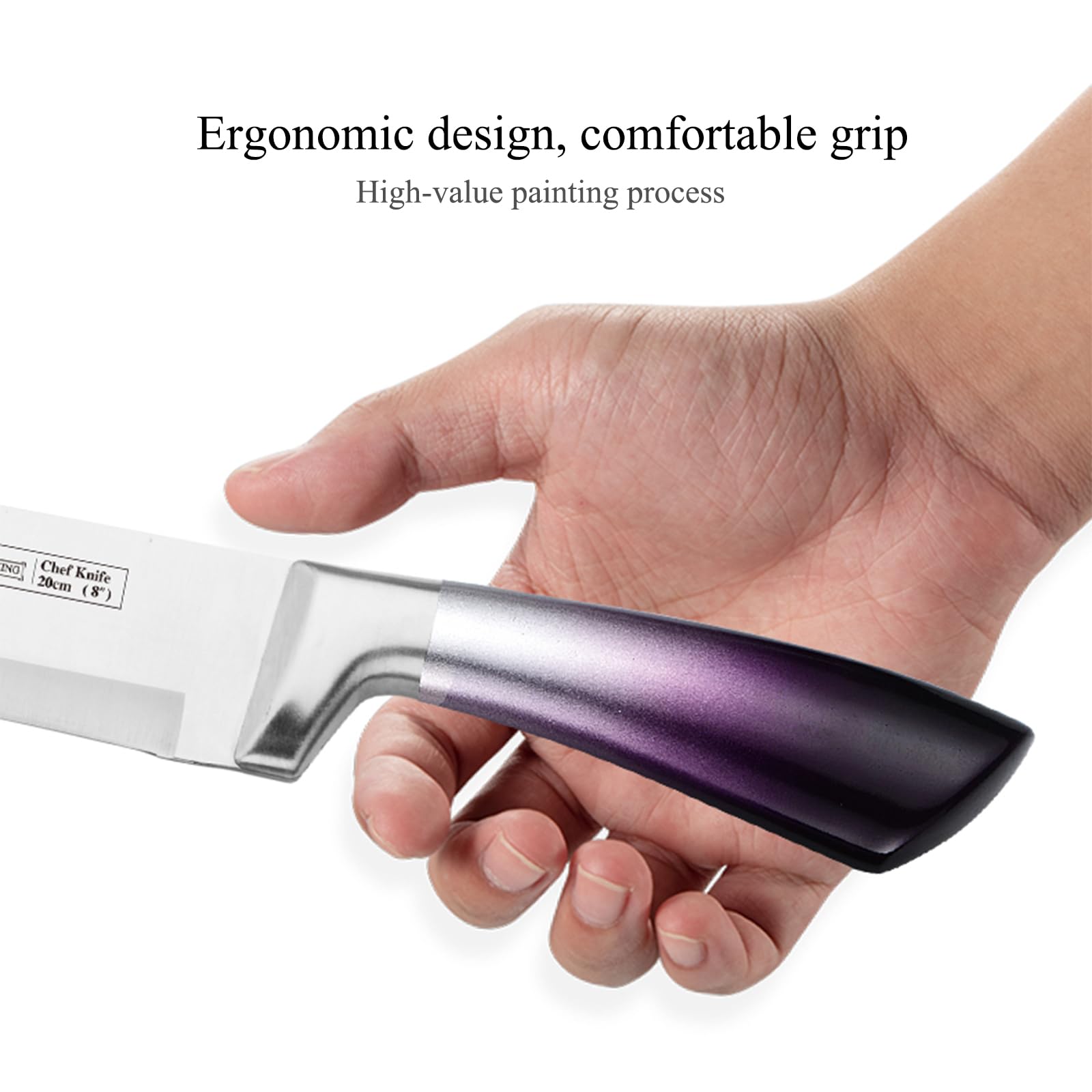 Cokinutvalleyus purple fruit knife designed for precise fruit prep.