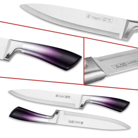 Cokinutvalleyus purple sharpening stick included to maintain blades.