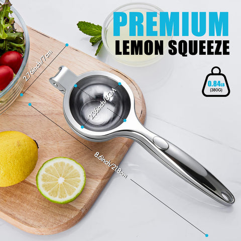 COKORA lemon squeezer ergonomic handle demonstrates comfortable grip for easy extended use