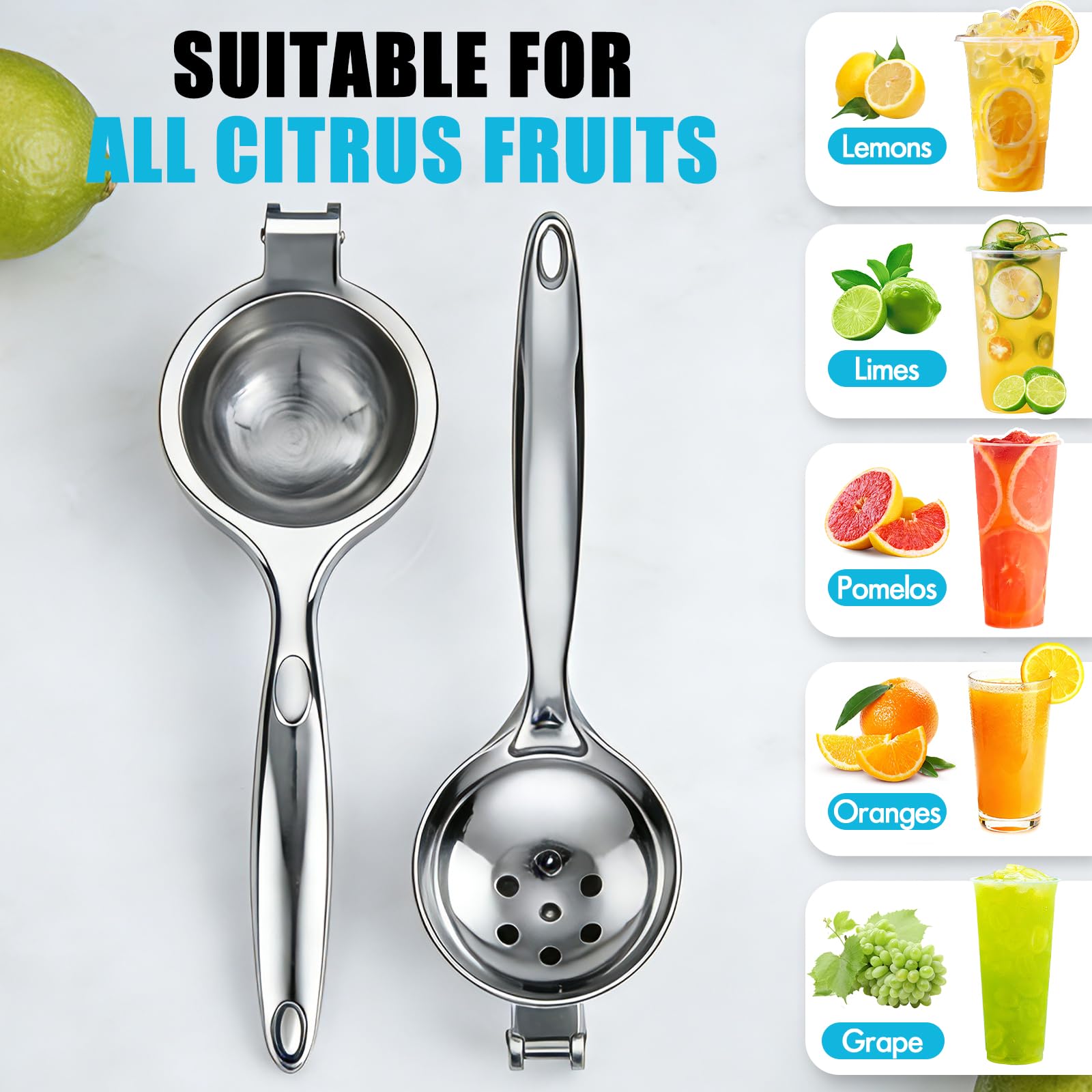 COKORA lemon squeezer silver mirror finish adds a premium look to kitchen tools