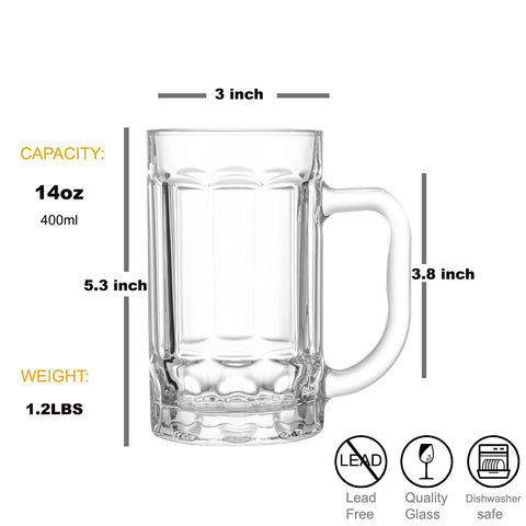 COKTIK classic beer mug with ornate bottom enhancing aroma and presentation.