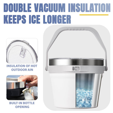 COKTIK scoop and tongs included for clean ice handling