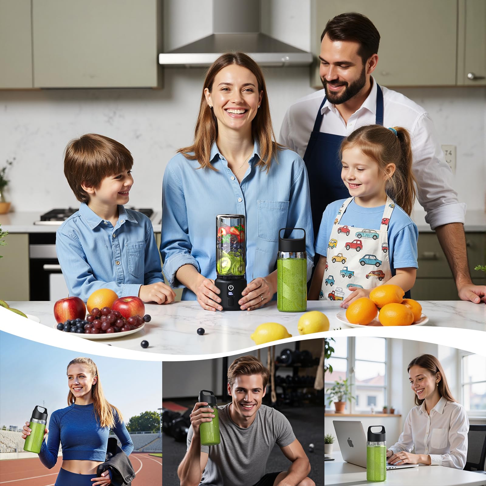 COKUNST 17 oz capacity suits smoothies, shakes, and juices during busy days.