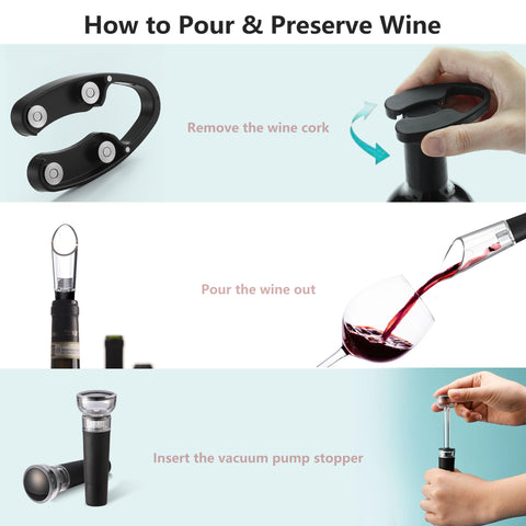 COKUNST wine aerator pourer provides smooth, controlled pours.