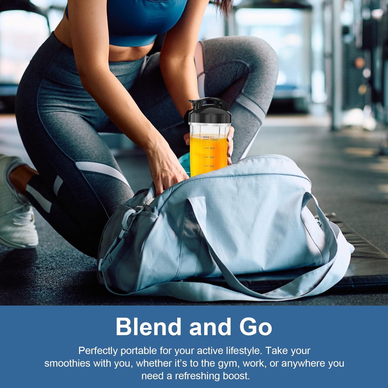 Colarlemo non-slip base provides stable blending on countertops