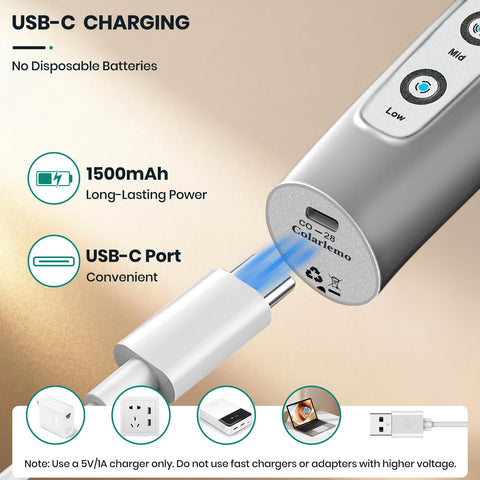 Colarlemo stand included with frother creates neat, accessible storage.