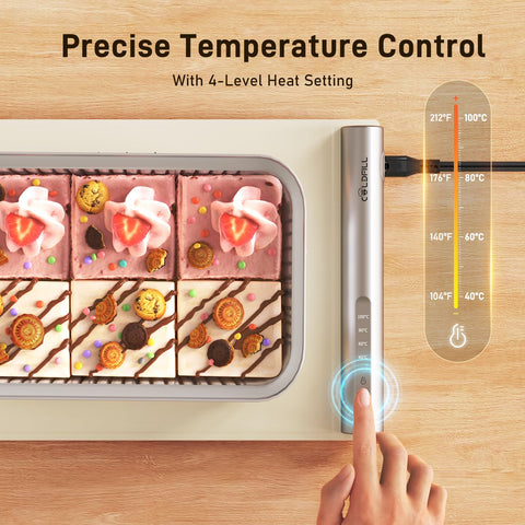 COLDFILL Food Warming Mat offers eight temperature settings for versatile warming