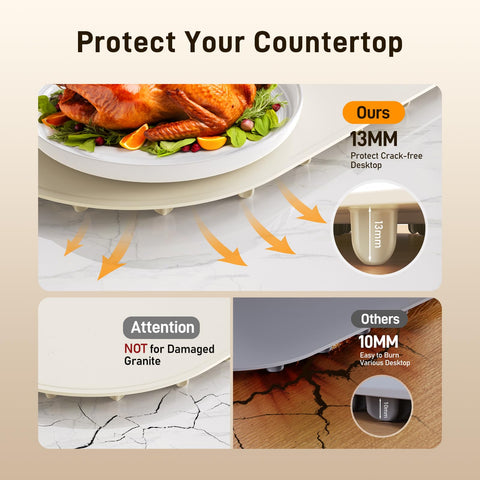 COLDFILL Foldable silicone warming mat stores compactly between events
