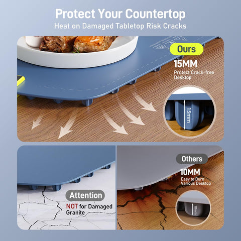 COLDFILL warming mat full-surface heat in 5 seconds for rapid meal prep