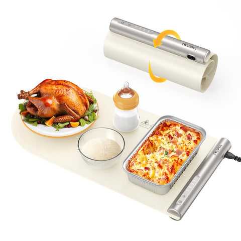 COLDFILL Food Warming Mat in rapid heat mode for quick buffet service