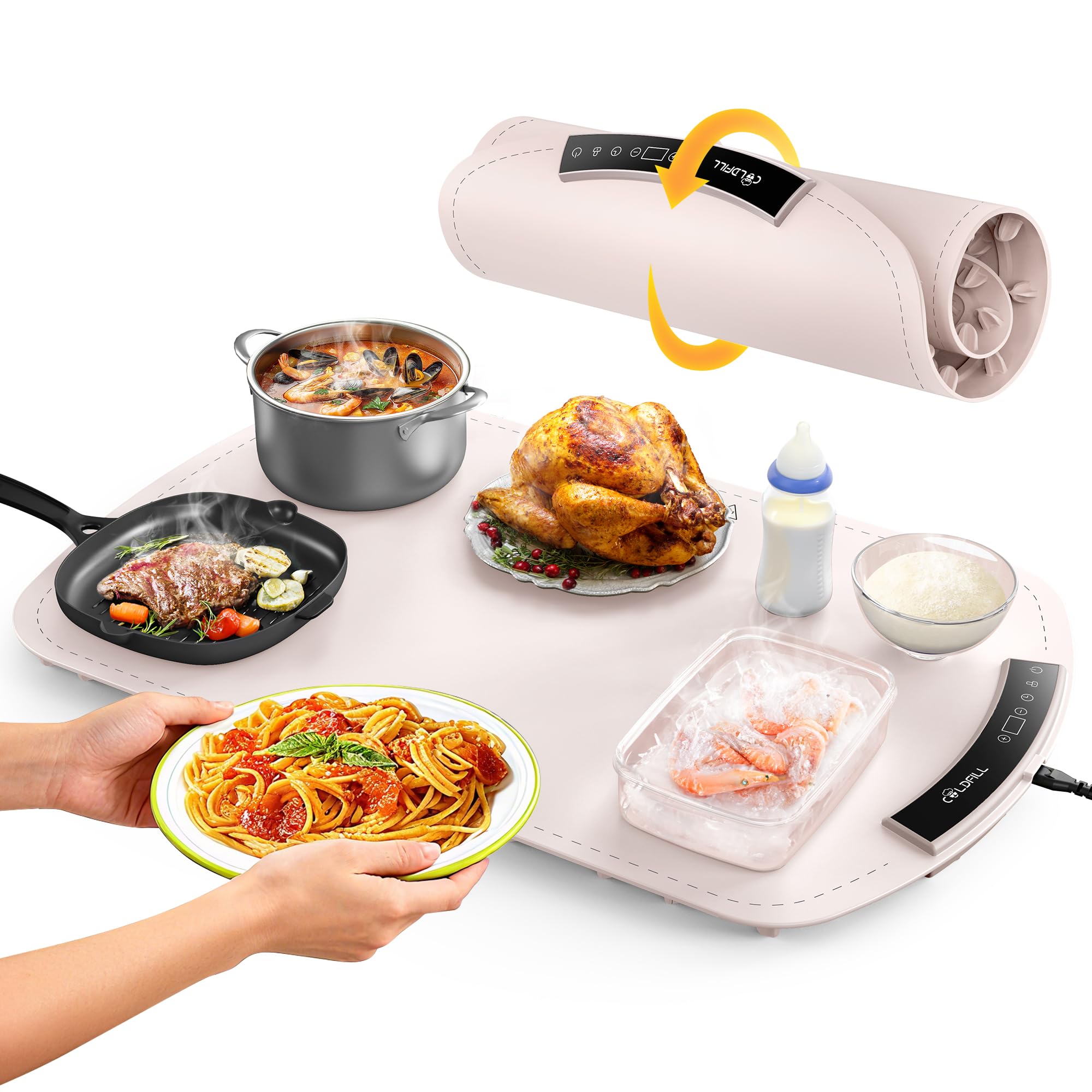 COLDFILL warming mat is ideal for buffets, parties, and outdoor gatherings