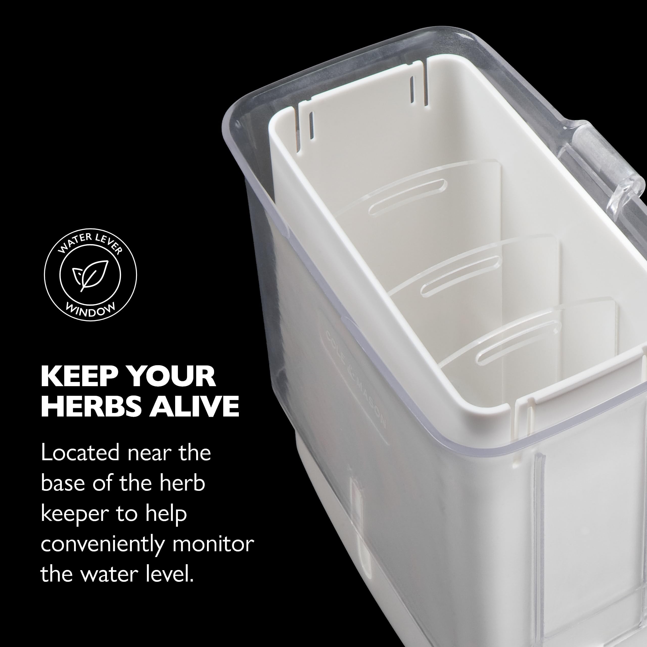 Cole & Mason herb keeper supports home cooks with customizable herb layouts.