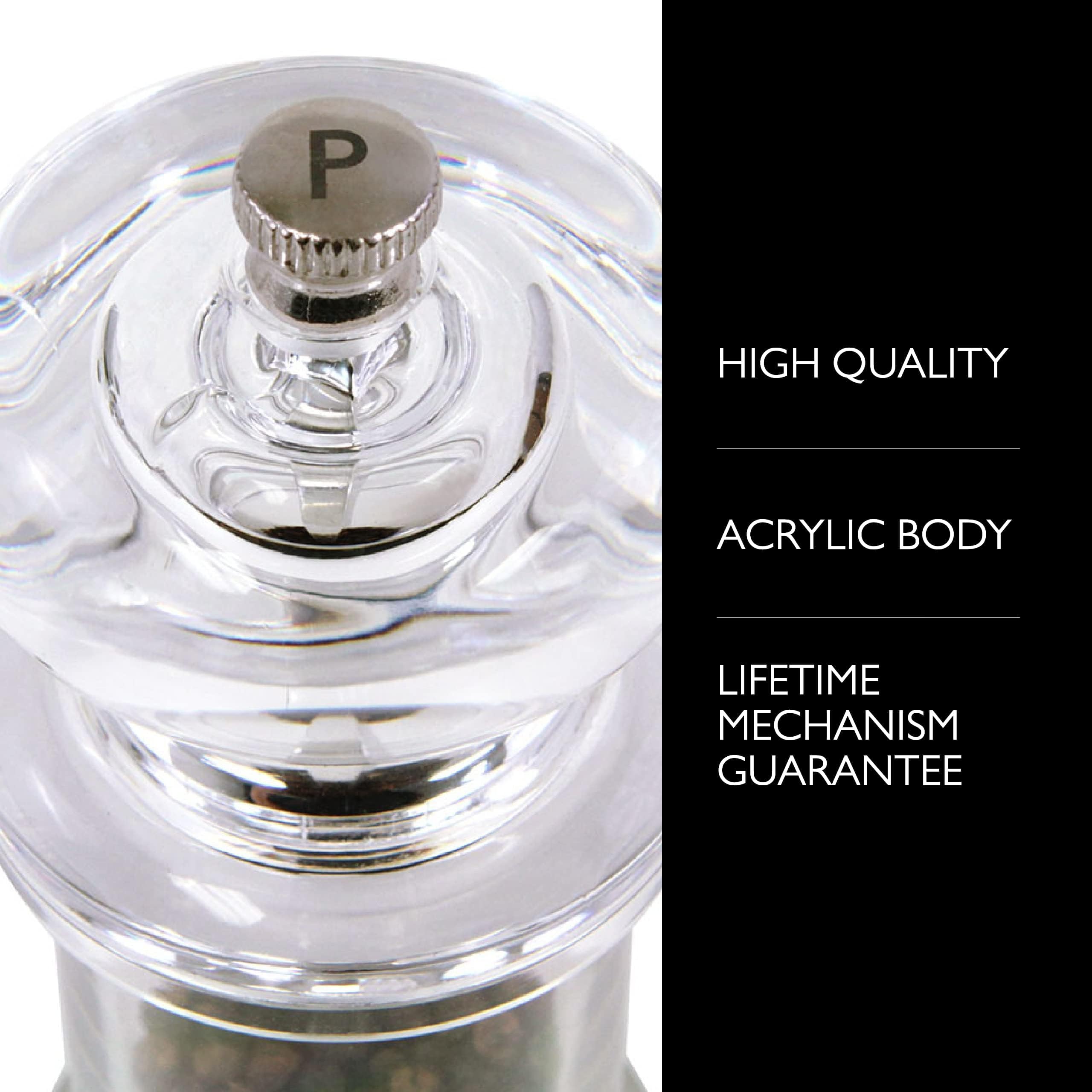 Cole & Mason 505 pepper mill shows a steady grinding action with carbon steel mechanism for flavor.