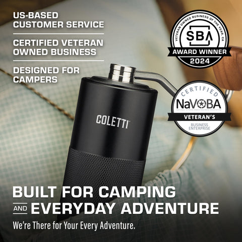 COLETTI Crag detachable handle enables easy storage on the go.