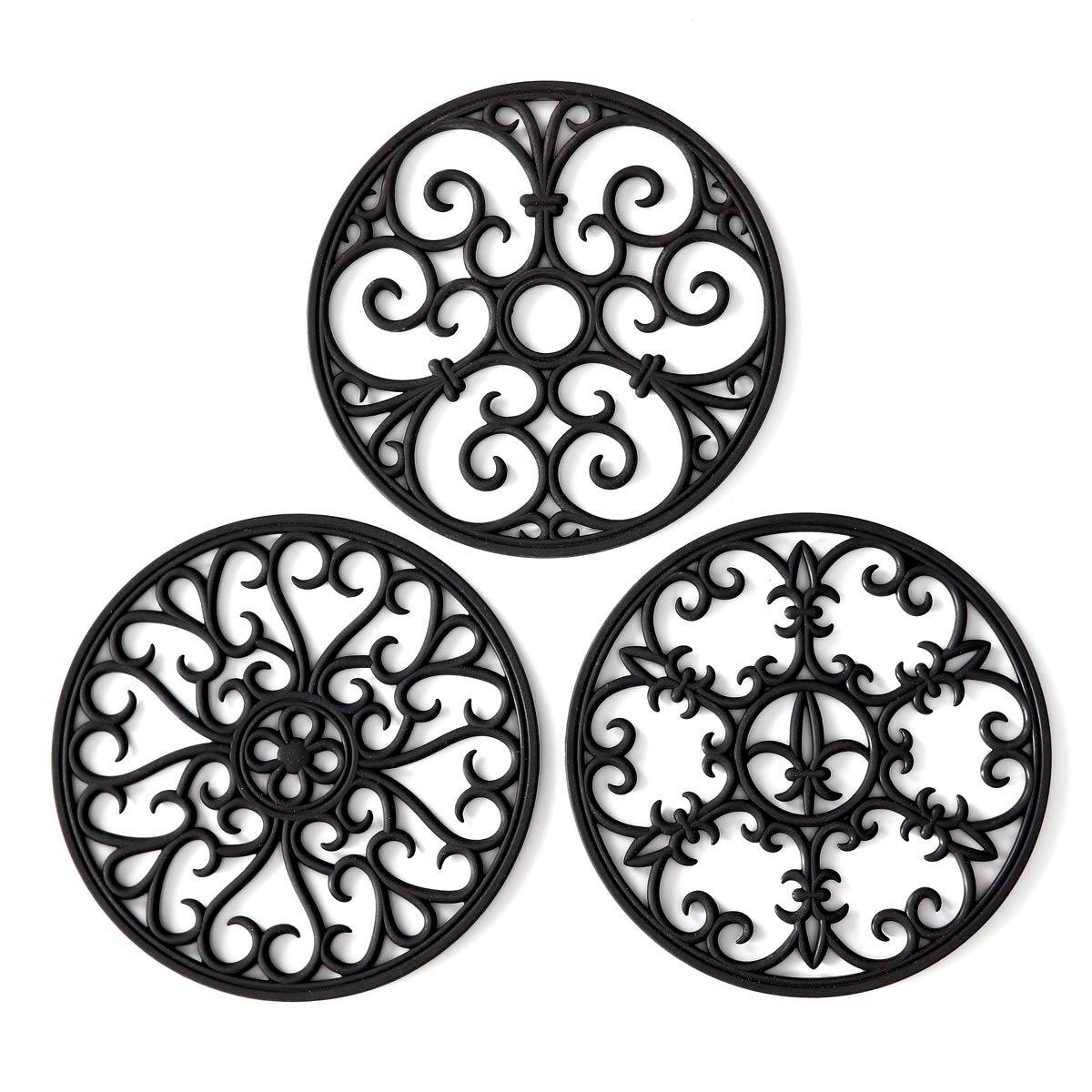 Colinda silicone trivet mat design-1 for heat protection and non-slip stability