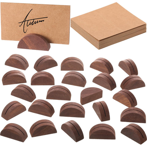 Colingmill wood holders simplify labeling and signage at events.