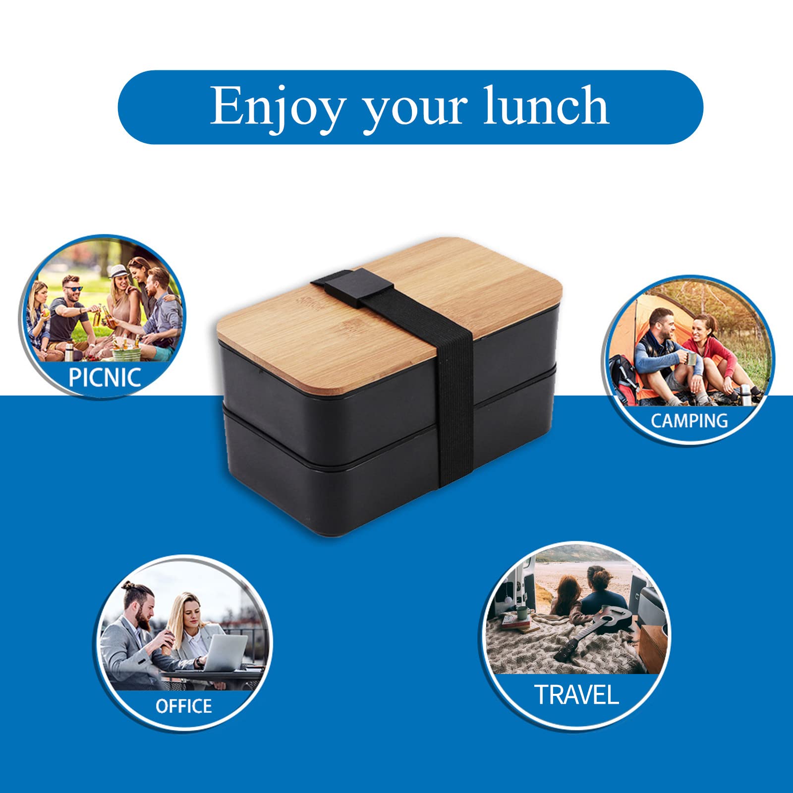 Collect Beauty Black Bento Box offers portable meal prep with a sleek look.