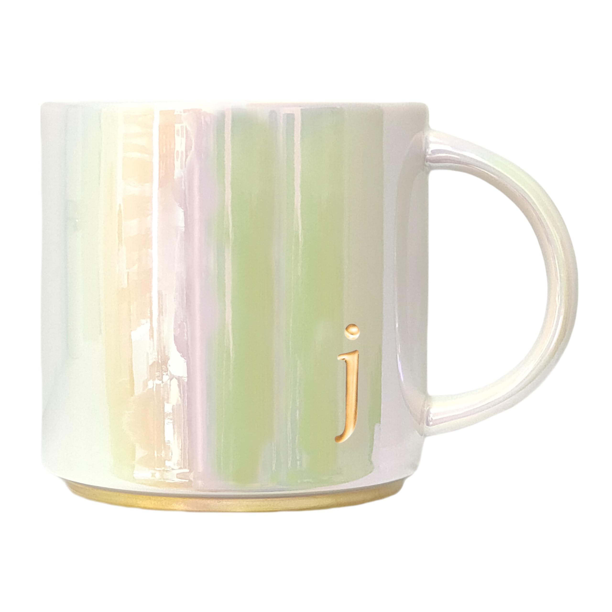 COLLECTIVE HOME ceramic mug with iridescent finish highlights unique hues for daily coffee rituals.