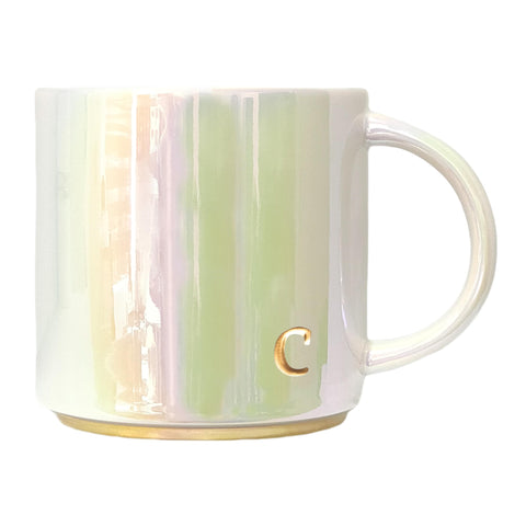 COLLECTIVE HOME ceramic mug with iridescent finish for daily coffee rituals
