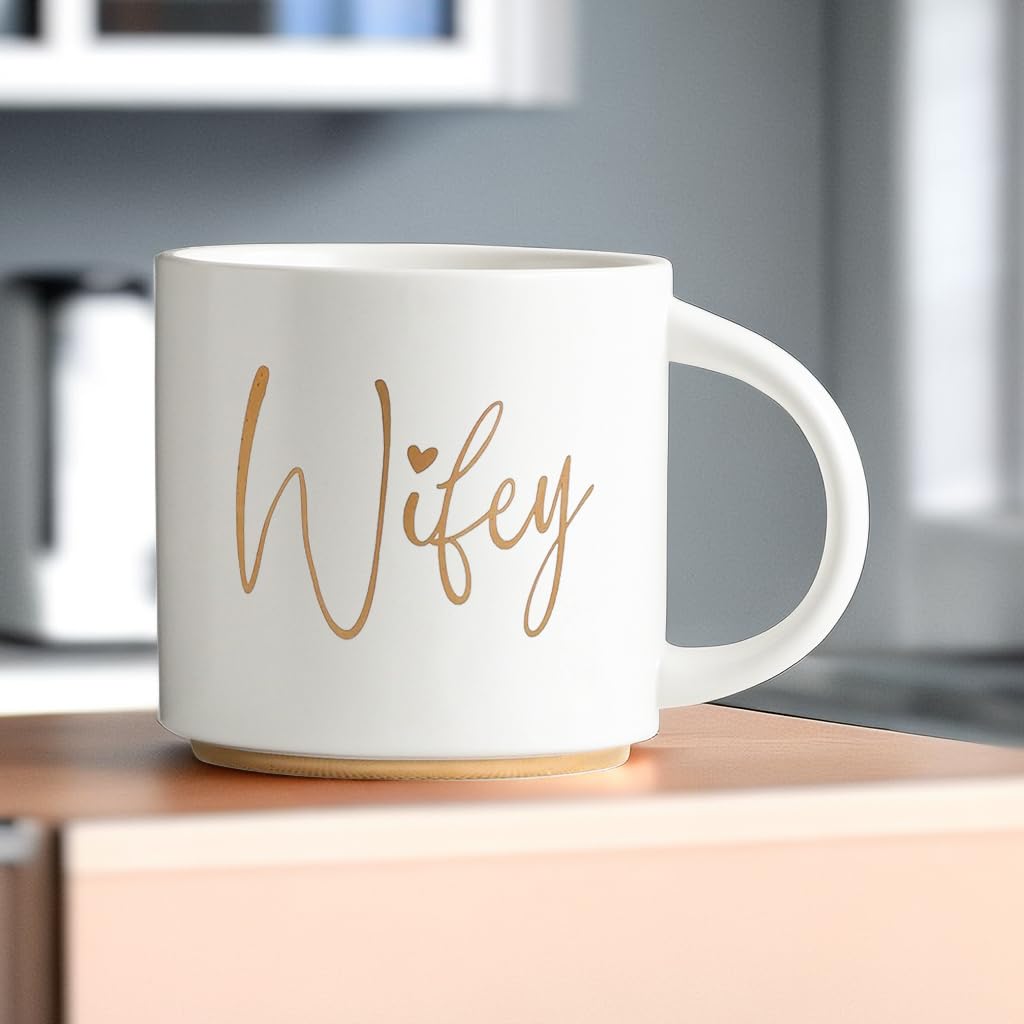 COLLECTIVE HOME couples mug 15oz in glossy ceramic for daily coffee.