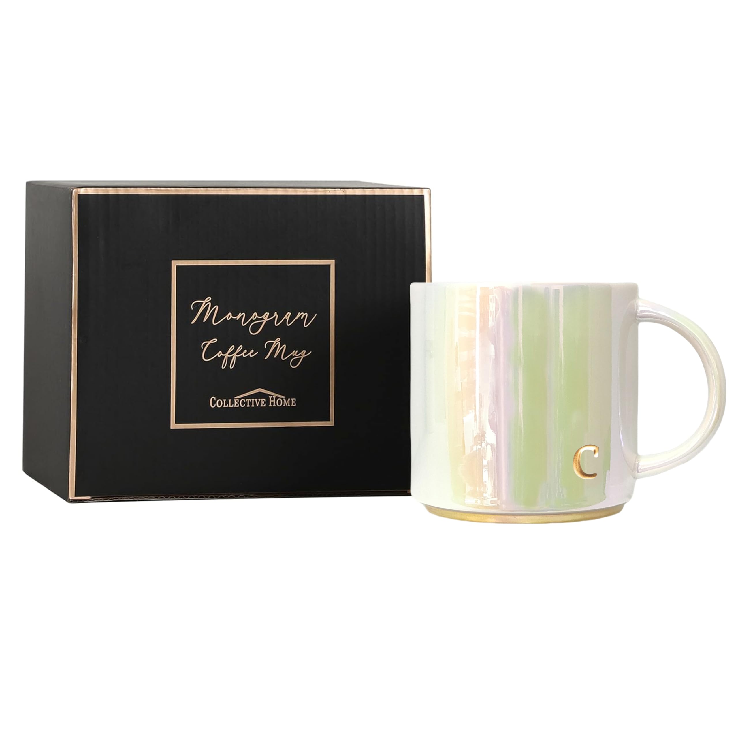 COLLECTIVE HOME mug with embossed lowercase letters for personalized touch
