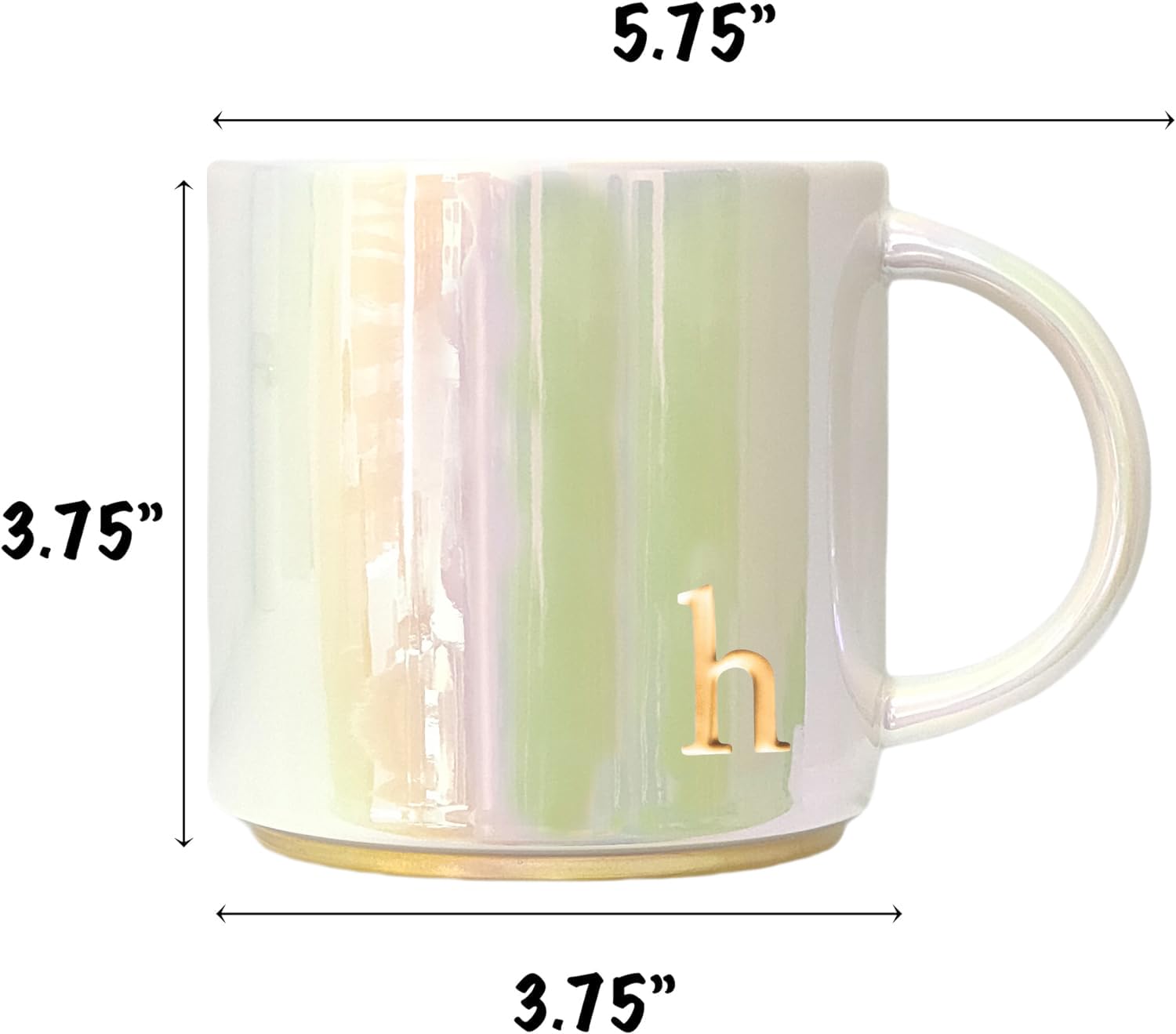 COLLECTIVE HOME mug with personalized lowercase embossing for a unique initials touch