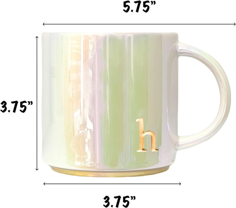 COLLECTIVE HOME mug with personalized lowercase embossing for a unique initials touch