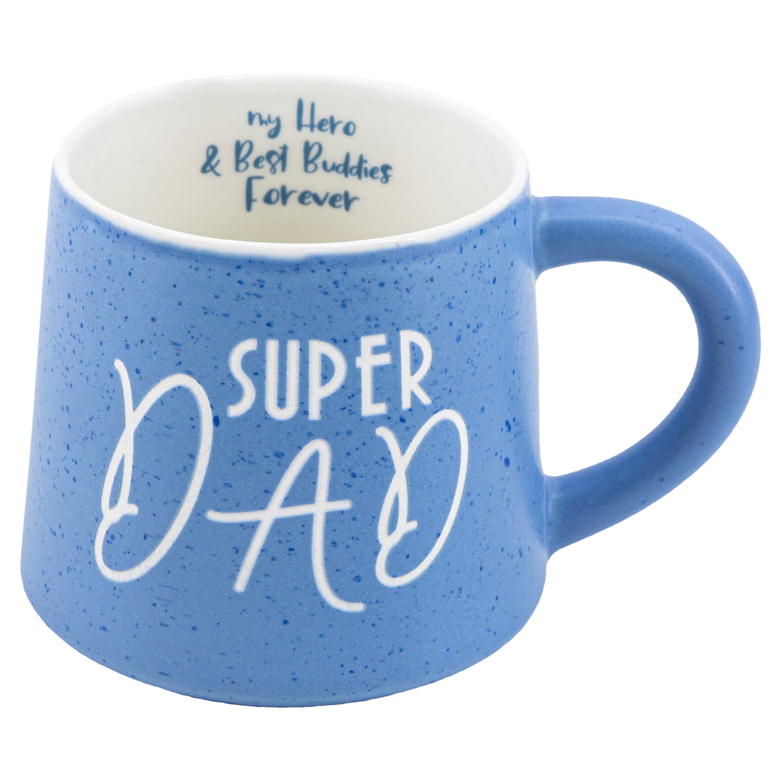 COLLECTIVE HOME Super Dad mug front view, gift-ready design on white ceramic