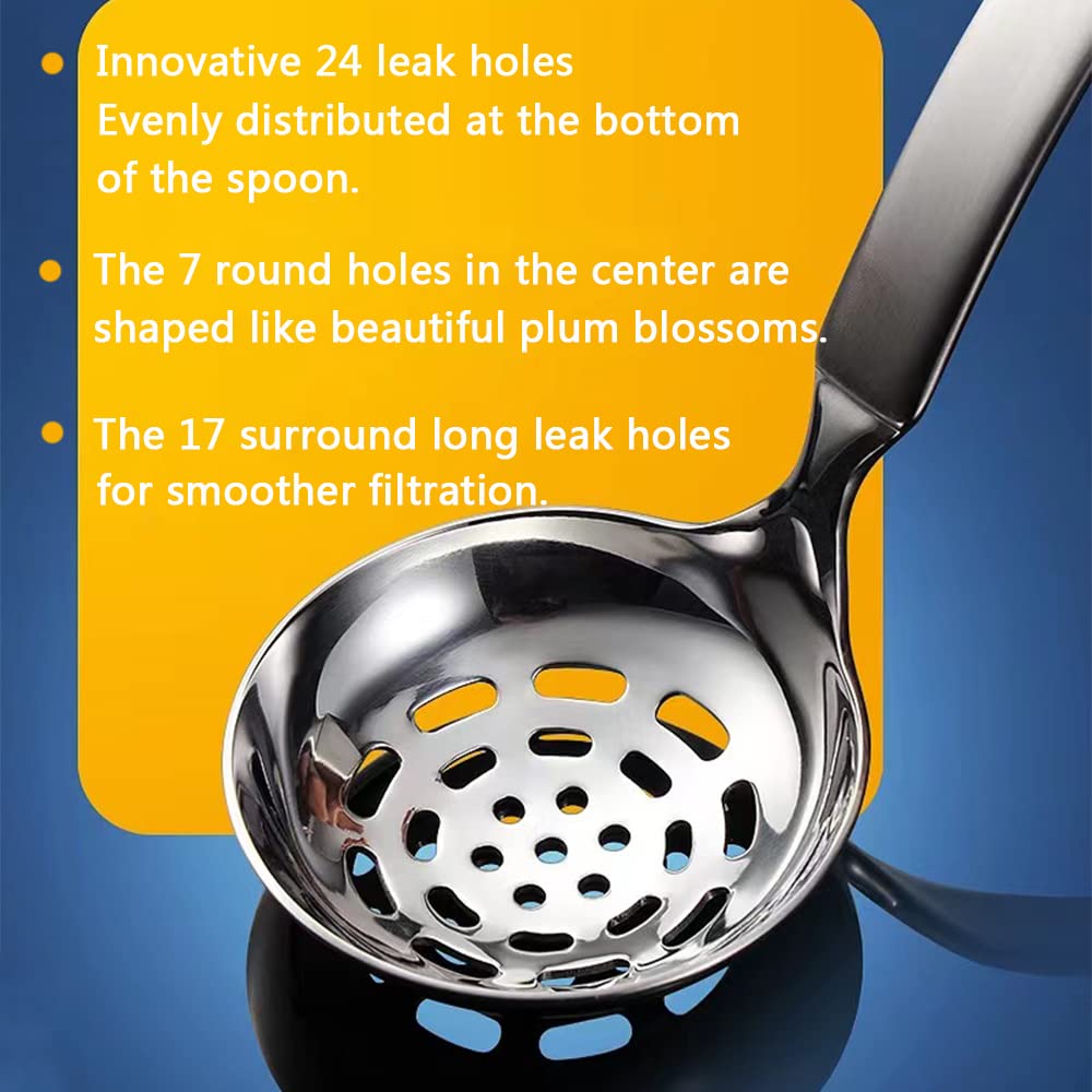 Collfa compact ladle measures 8.66 inches for small bowls.