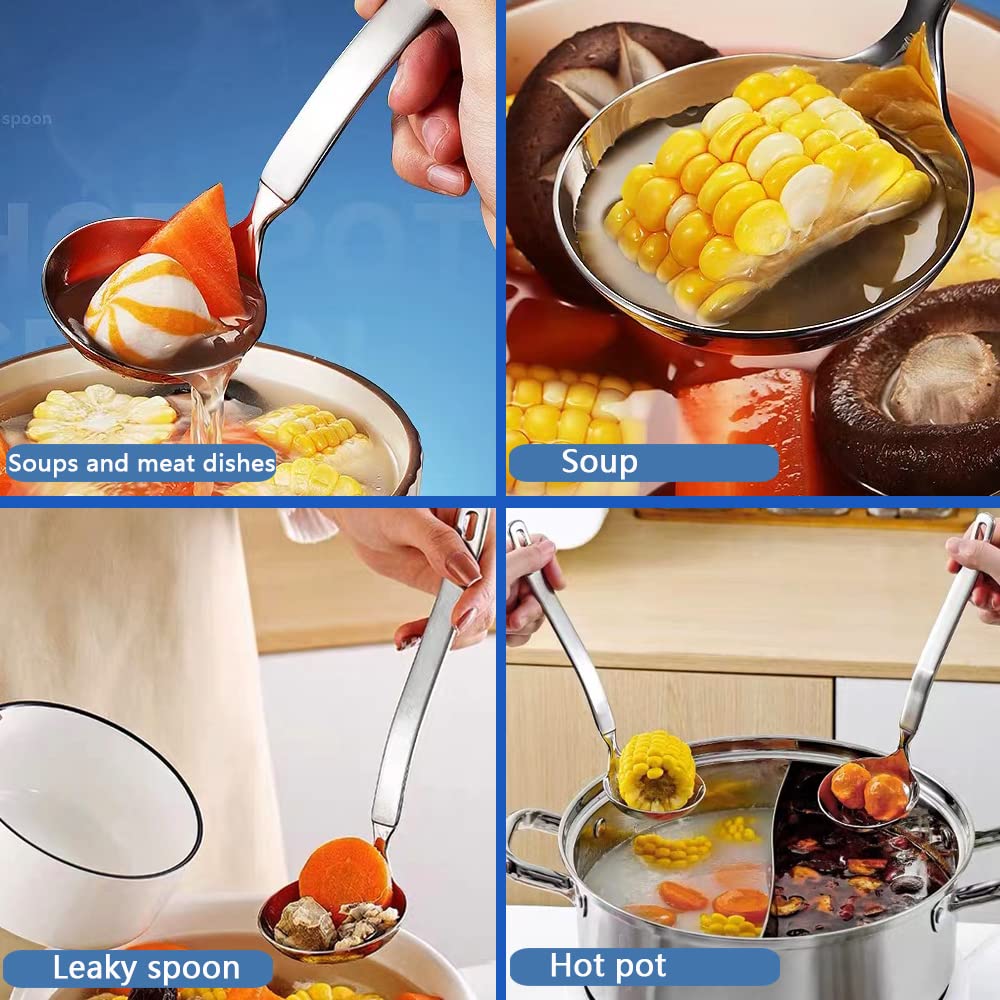 Collfa dishwasher-safe ladle and spoon for easy cleanup after meals.