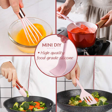 Collfa mini slotted spatula in pink for turns