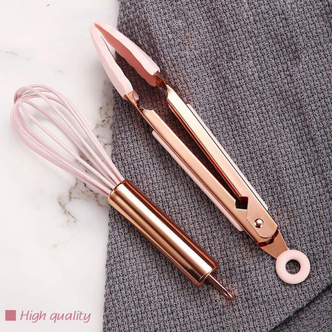 Collfa mini tong in rose gold for kid-safe serving