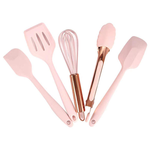 Collfa mini whisk in rose gold for kid-friendly mixing
