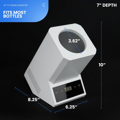 Collier Kitchen countertop-friendly wine chiller ideal for entertaining at home.