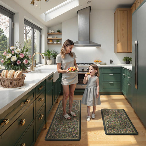 Collive easy-clean mat; close-up wipe-clean texture for quick maintenance.